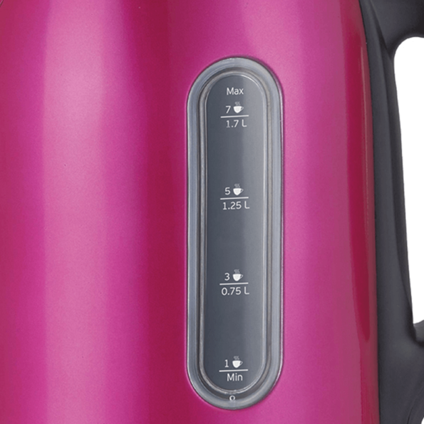 Sonai Kettle Stainless Steel SH-3840 Hot Pink Color 2200 Watt 1.7L LED Lights (2)