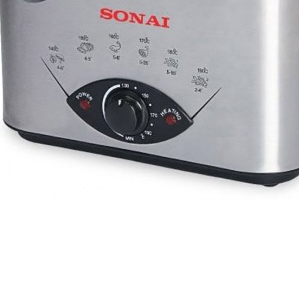 Sonai Deep Fryer - Stainless SH-911 ,1200 Watt 1.2L adjustable thermostat