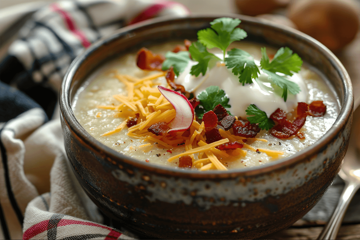 Spicy Mexican Corn and White Chicken Soup Using the Sonai Hand Blender SH-670
