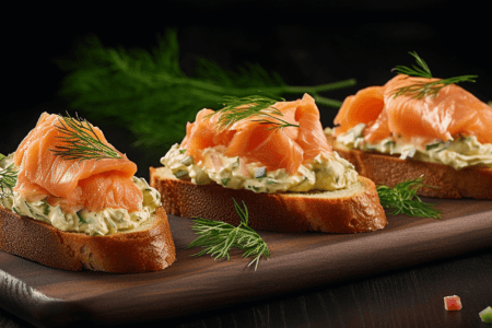 Toasted-Bread-with-Smoked-Salmon-and-Cream-Cheese-using-the-Flair-Toaster-from-Sonai-SH-1820