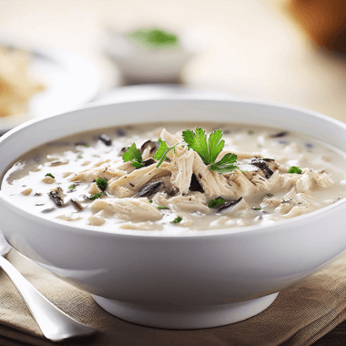 طريقة عمل شوربة الشعرية بالكريمة مع الديك الرومي باستخدام هاند بليندر سوناي SH-670