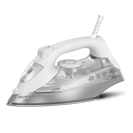 sonai-steam-iron-capri-ceramic-plate-mar-8200-2200-watt-adjustable-steam-white-color
