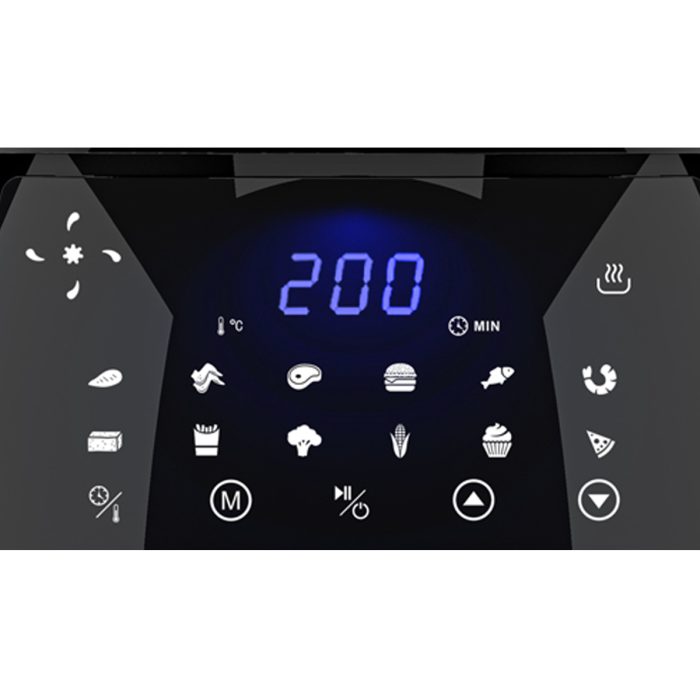 ⁦قلاية الهواء الساخن سوناي ,كوك ماستر , ديجيتال , 1500وات , 4 لتر , 12 برنامج للطهي , اسود – SH-311⁩ - الصورة ⁦2⁩