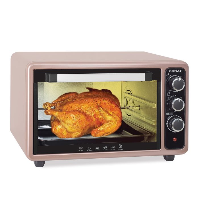 Sonai Electrical Oven SH-5500, 1300 Watt, 40L, 90 Min Timer - Image 2