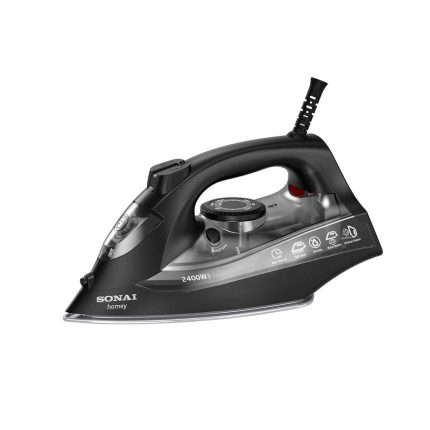 Sonai Steam Iron  Homey – Ceramic Plate MAR-8400, 2400 Watt, Adjustable Steam, Black Color
